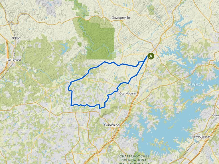 Reservoir Number One & Poole's Mill Covered Bridge loop from Dawson ...